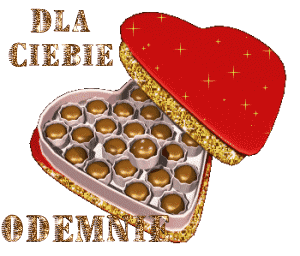 Pyszne błyszczące czekoladki w sercu na dzień kobiet